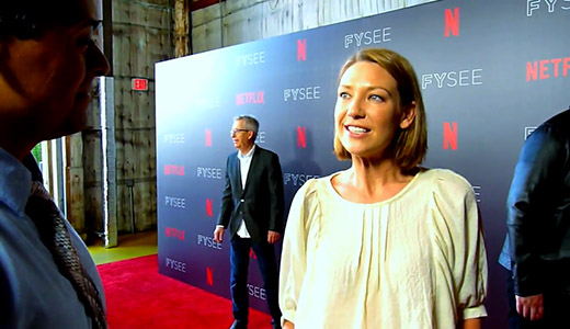 Anna Torv Mindhunter at Netflix FYSEE red carpet interview GOLD DERBY